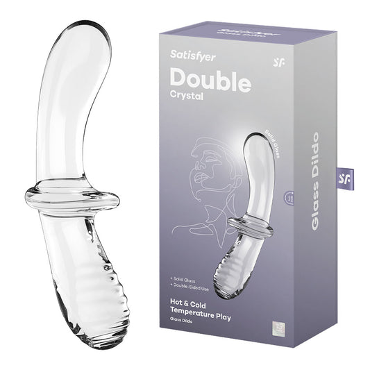 Satisfyer Double Crystal -  Glass Double Ended Dildo