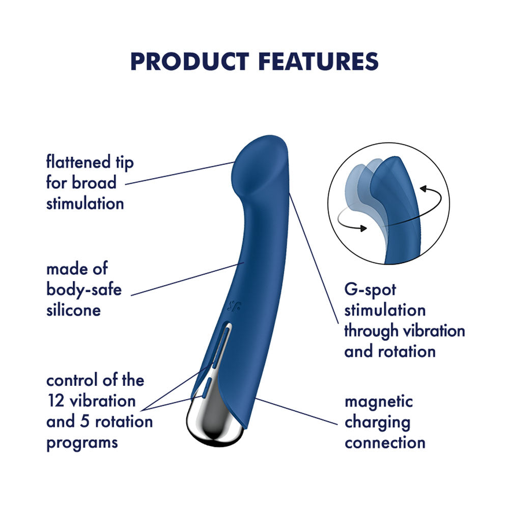 Satisfyer Spinning G-Spot 1 -  -  16.5 cm USB Rechargeable Rotating Vibrator