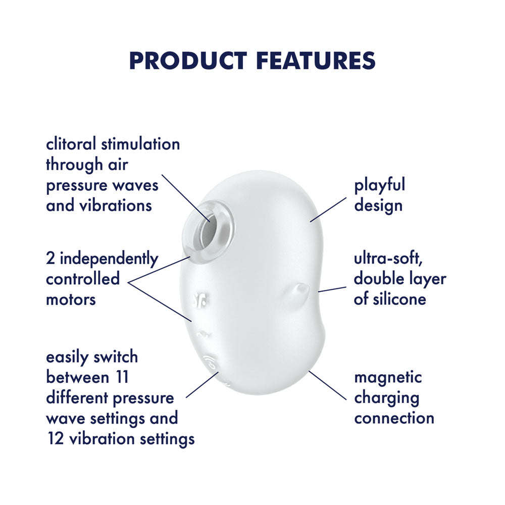 Satisfyer Cutie Ghost -  -  USB Rechargeable Air Pulse Stimulator