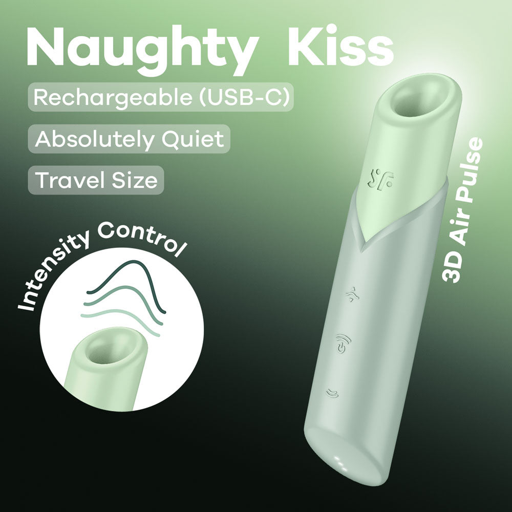 Satisfyer Naughty Kiss - Mint