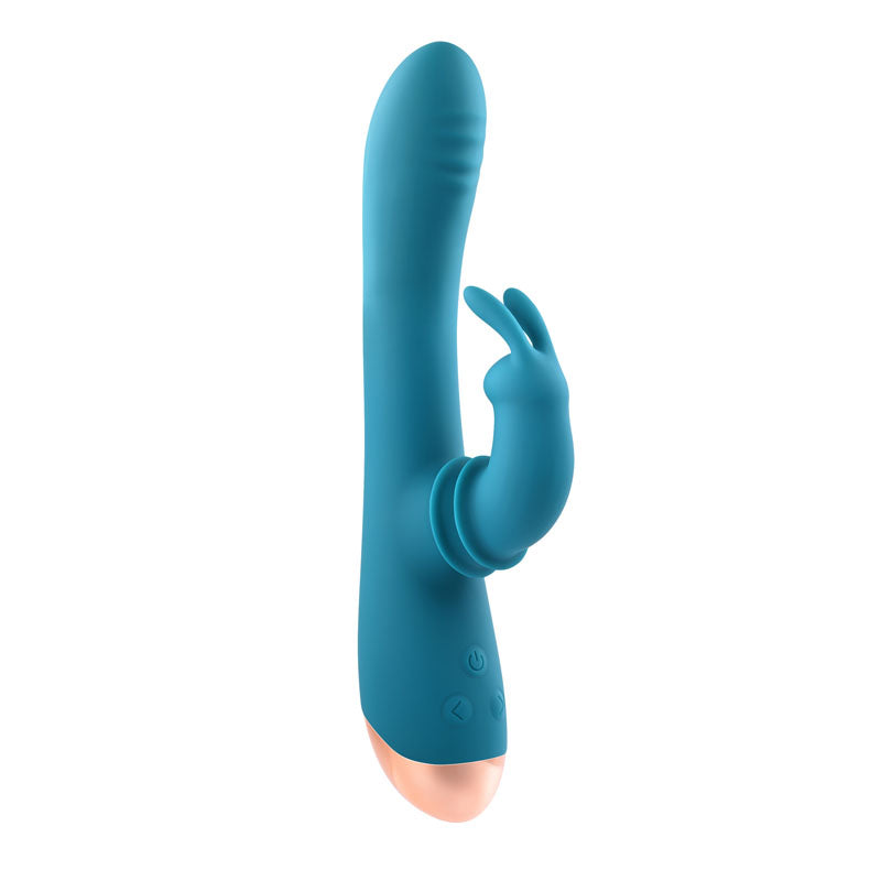 Adam & Eve SHIMMY & SHAKE VELVET RABBIT -  22.4 cm USB Rechargeable Rabbit Vibrator
