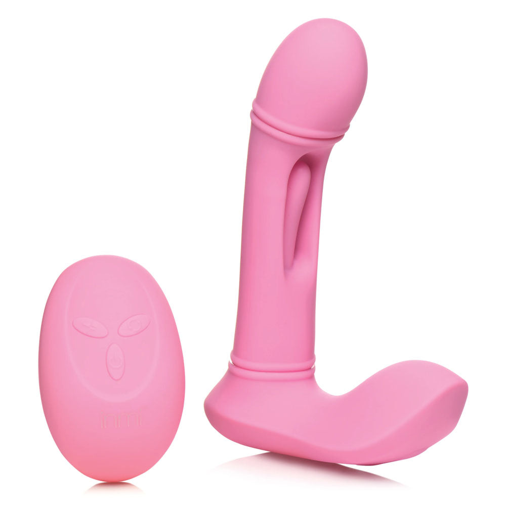 Inmi Flickers G-Flick Flicking G-Spot Vibrator -  15 cm USB Rechargeable Flicking Vibrator with Remote