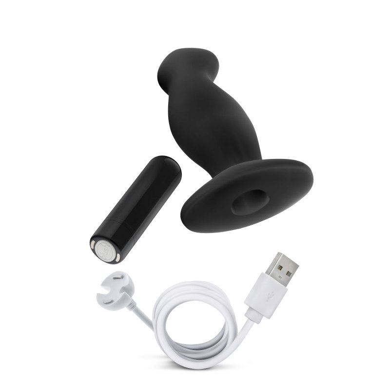 Anal Adventures Platinum Vibrating Prostate Massager 02 -  10.8 cm USB Rechargeable Prostate Massager