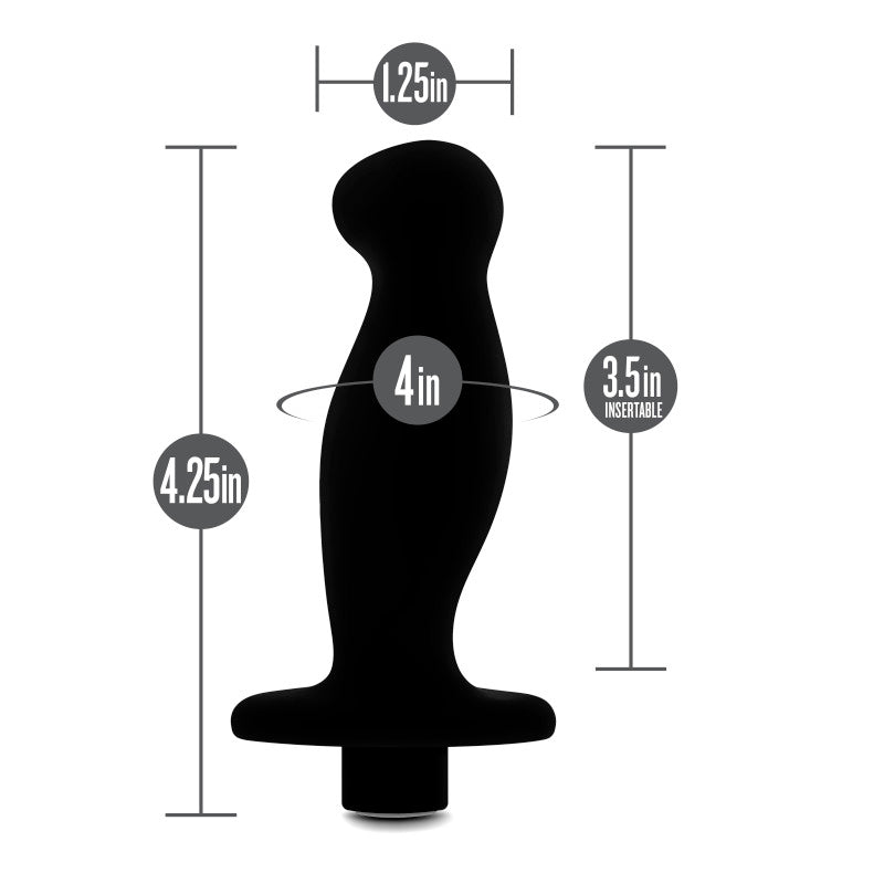Anal Adventures Platinum Vibrating Prostate Massager 02 -  10.8 cm USB Rechargeable Prostate Massager