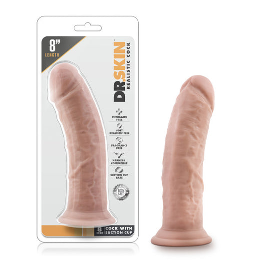 Dr. Skin 8'' Cock with Suction Cup -  20.3 cm Dong