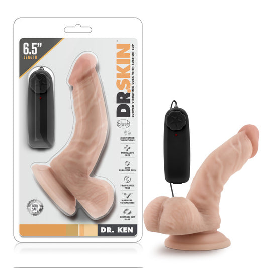 Dr. Skin Dr. Ken -  16.5 cm (6.5'') Vibrating Dong