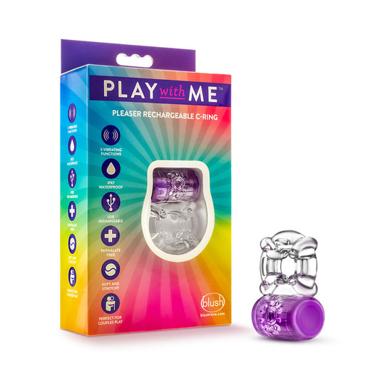 Play With Me Pleaser Rechargeable C-Ring -  -  USB Rechargeable Cock Ring