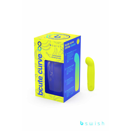 Bcute Curve Infinite Classic Limited Edition - Citrus  -  10 cm USB Rechargeable Vibrator with Limited Edition Storage Case