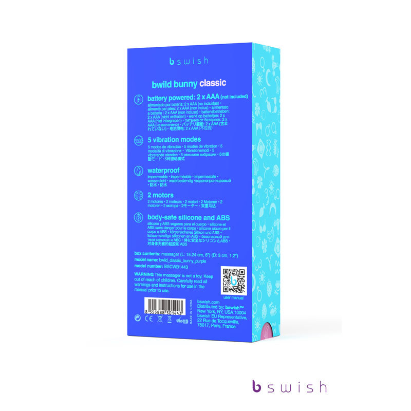 Bwild Classic Bunny -  -  15.2 cm (6'') Rabbit Vibrator