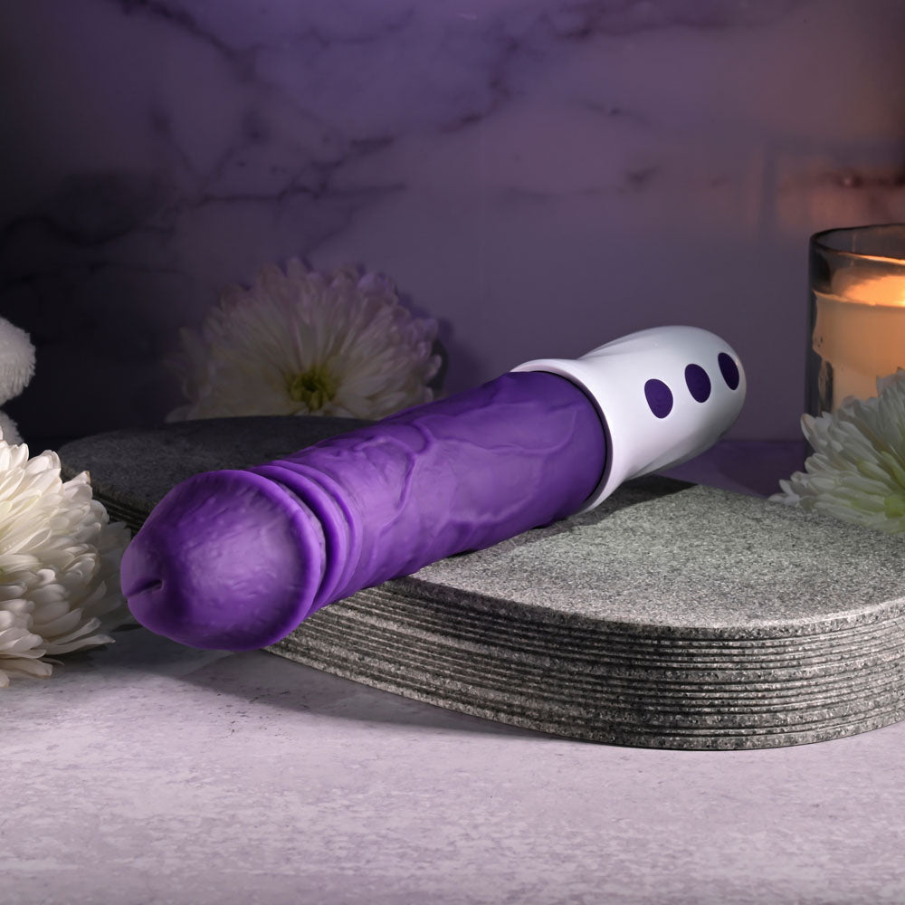 Evolved PLUM THRUST -  29 cm USB Rechargeable Thrusting Vibrator