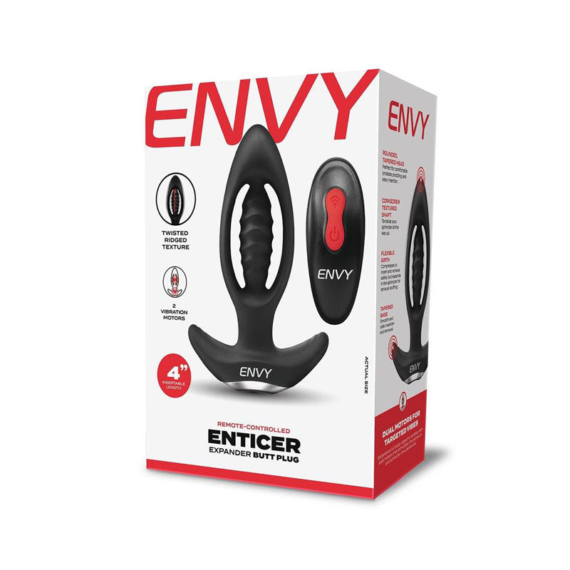 Envy Enticer Expander Butt Plug -  12.7 cm USB Rechargeable Butt Plug with Wireless Remote