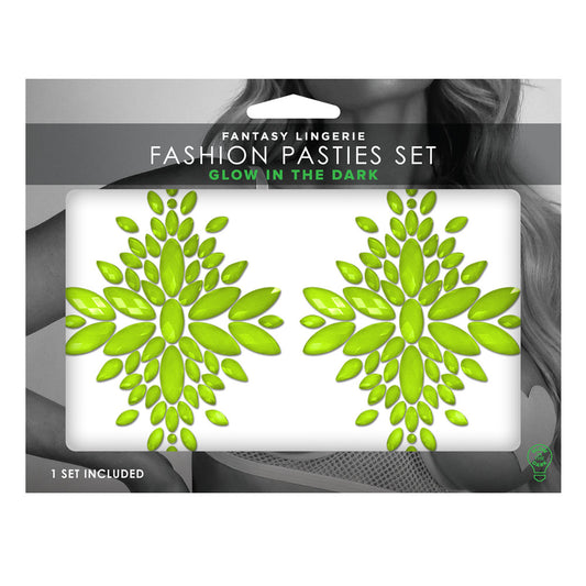 GLOW Fashion Pasties Set - Glow  Crystals