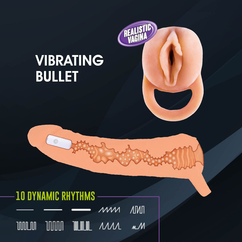 Extendor+ -  2 Inch Vibrating Penis Extender and Stroker