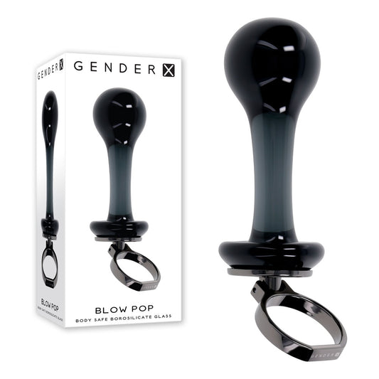 Gender X BLOW POP -  12.8 cm Glass Plug with Ring Pull