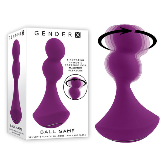 Gender X BALL GAME -  13.5 cm USB Rechargeable Vibrating Butt Plug