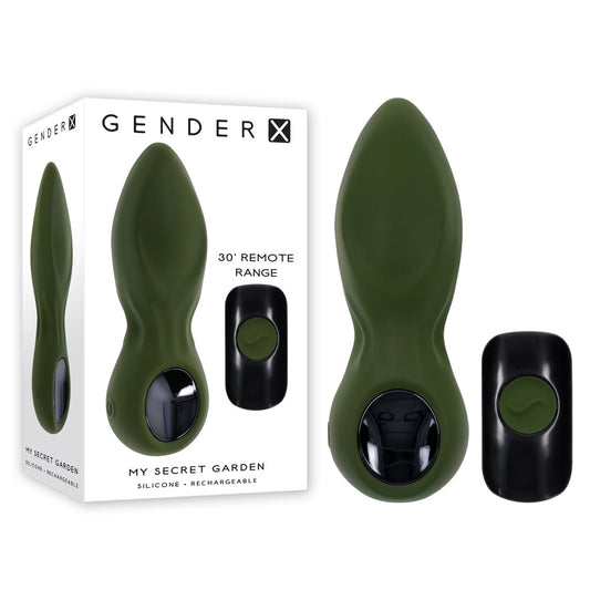 Gender X MY SECRET GARDEN -  14.6 cm USB Rechargeable Vibrating Butt Plug with Remote Control