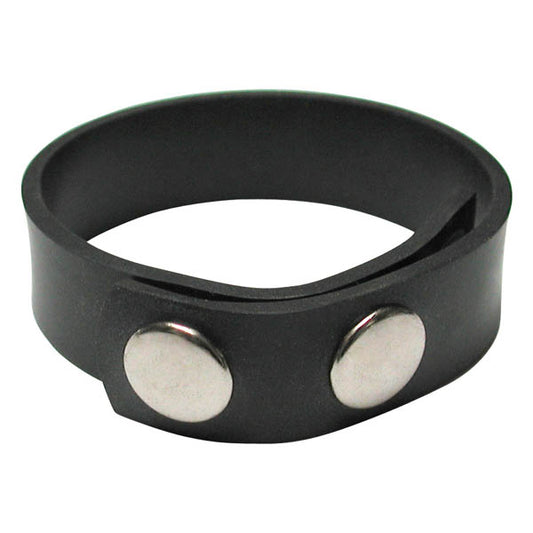 KinkLab 3 Snap Cock Ring -  Rubber Adjustable Cock Ring