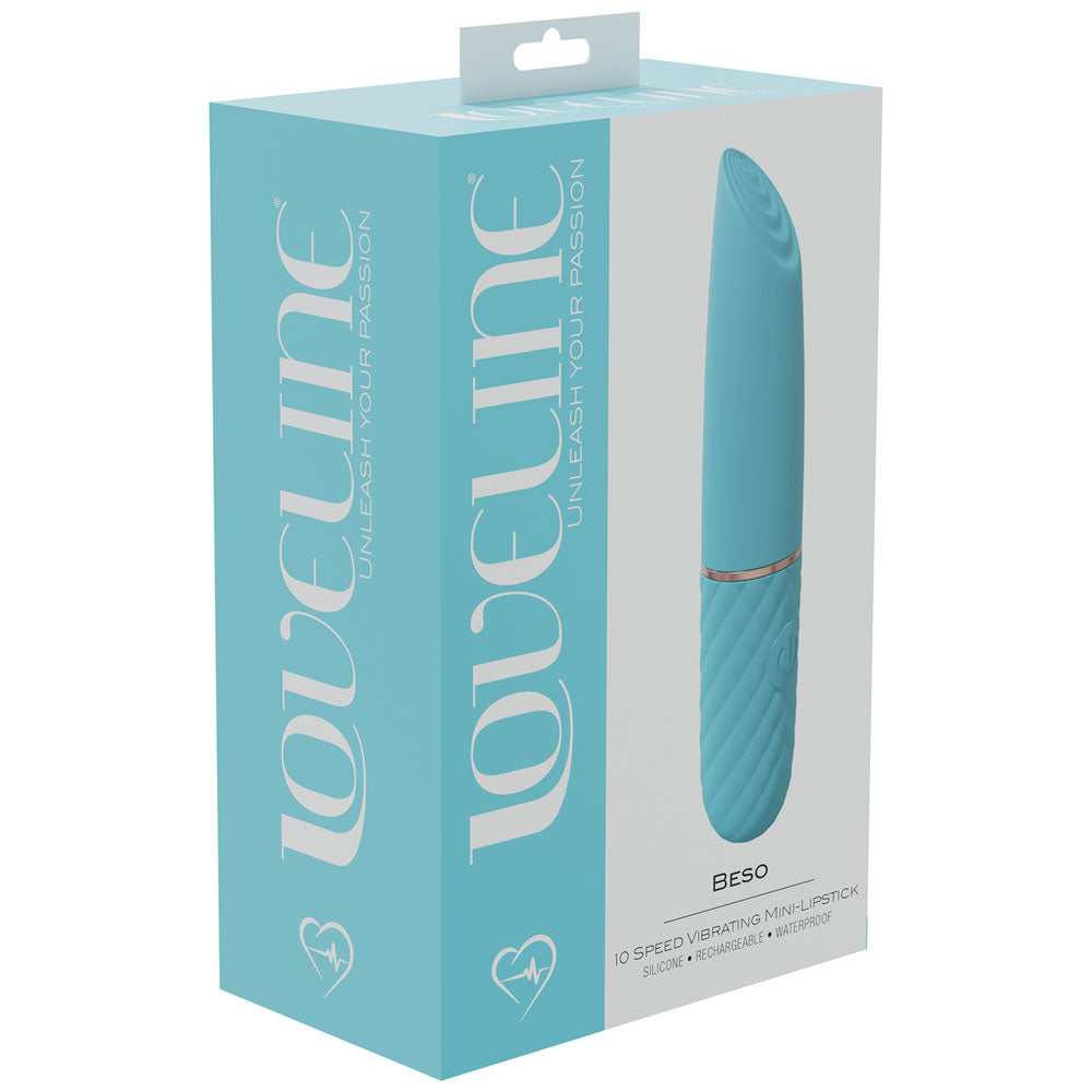 LOVELINE Beso -  -  10.6 cm USB Rechargeable Mini Lipstick Vibrator
