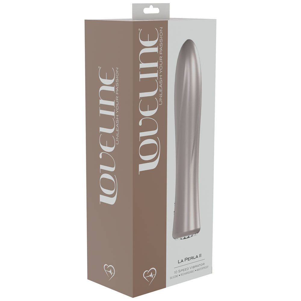 LOVELINE La Perla II -  - Pearlescent  19.2 cm USB Rechargeable Vibrator