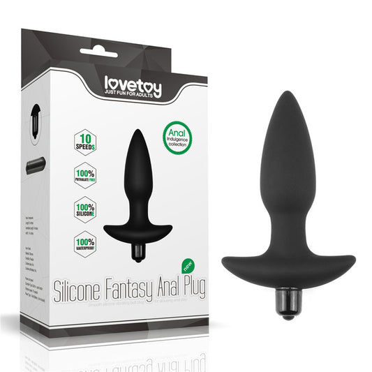 Anal Indulgence Collection Silicone Fantasy Anal Plug -  14.5 cm Vibrating Butt Plug