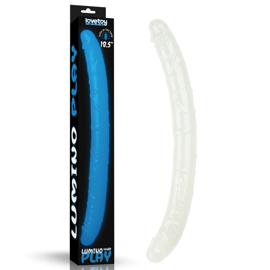 Lumino Play 18.5'' Double Dildo - Glow in the Dark  47 cm Double Dong