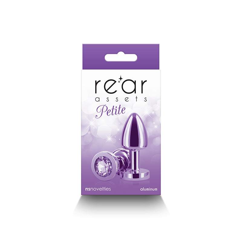 Rear Assets Petite -  -  6 cm Metal Butt Plug with  Round Gem Base