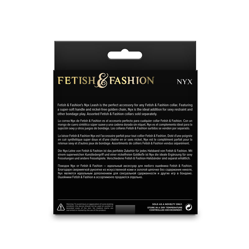 Fetish & Fashion - Nyx Leash - /Gold Leash