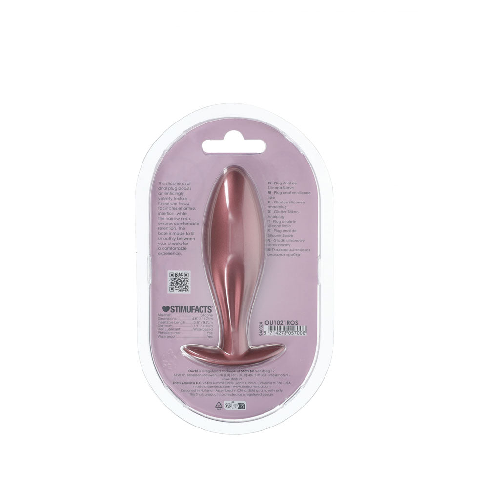 OUCH! Oval Anal Plug -  -  11.7 cm Butt Plug