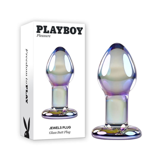 Playboy Pleasure JEWELS PLUG -  Glass 8.5 cm Butt Plug