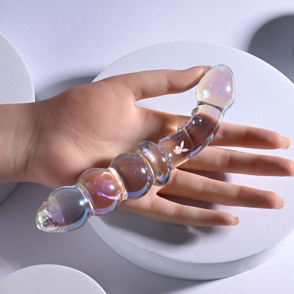Playboy Pleasure JEWELS DOUBLE -  Glass 17.1 cm Double Ended Dildo
