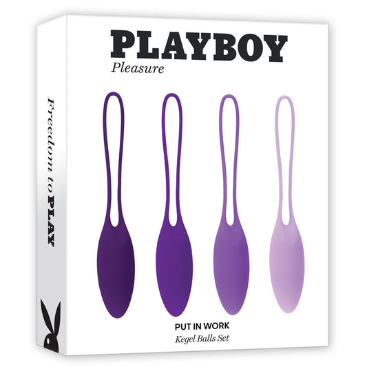 Playboy Pleasure PUT IN WORK -  Kegel Ball Set - Set of 4
