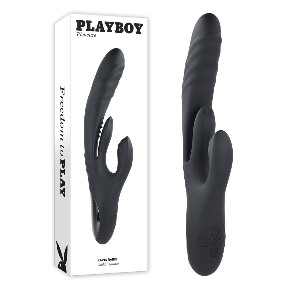 Playboy Pleasure RAPID RABBIT -  26.4 cm USB Rechargeable Rabbit Vibrator
