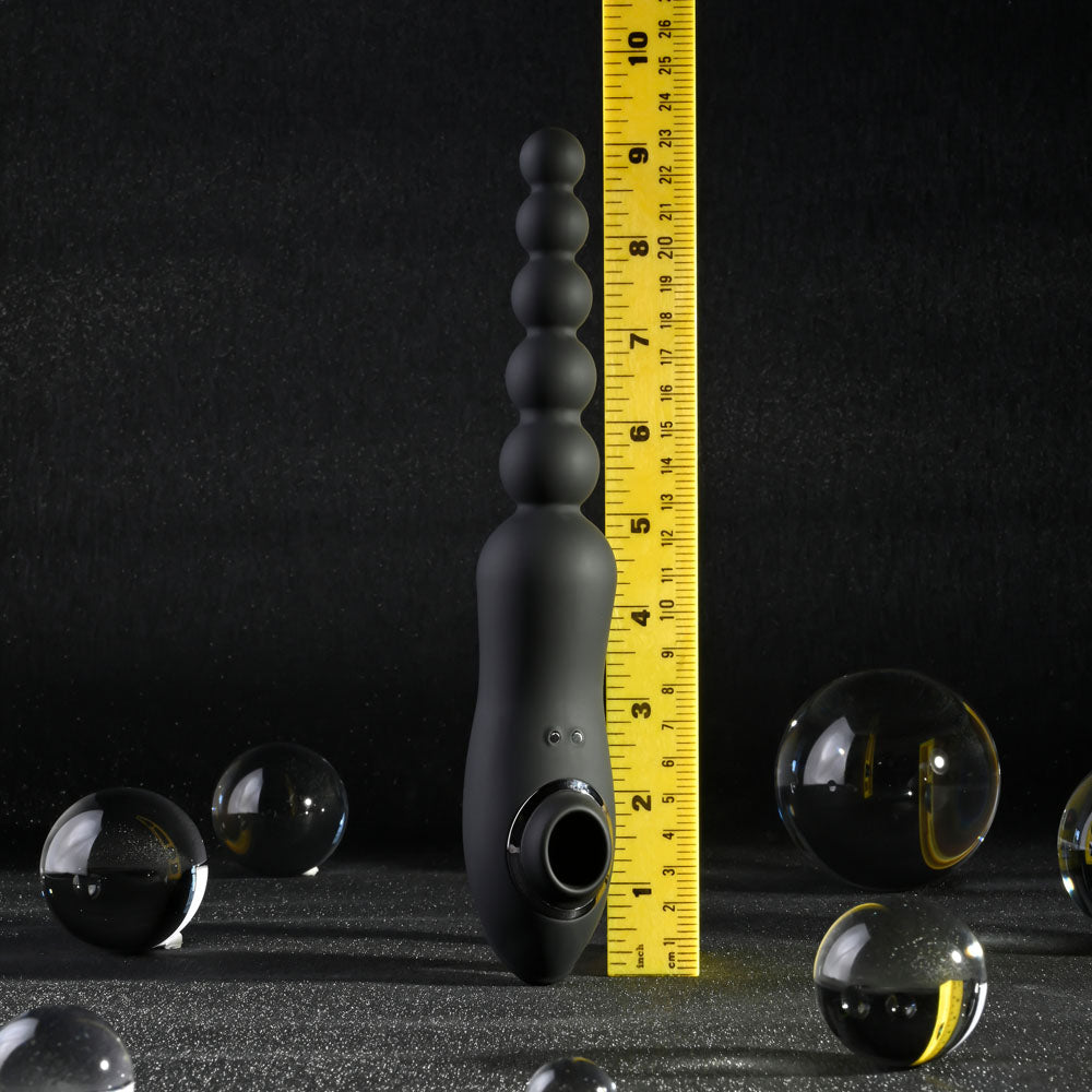 Playboy Pleasure LET IT BEAD -  23.1 cm USB Rechargeable Vibrating Anal Beads with Clitoral Suction