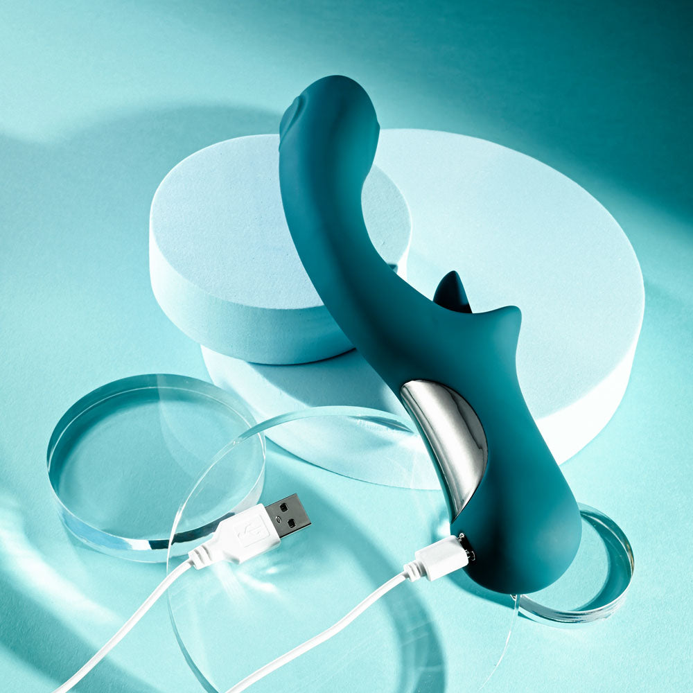 Playboy Pleasure HARMONY -  22.9 cm USB Rechargeable Vibrator with Clitoral Flicker
