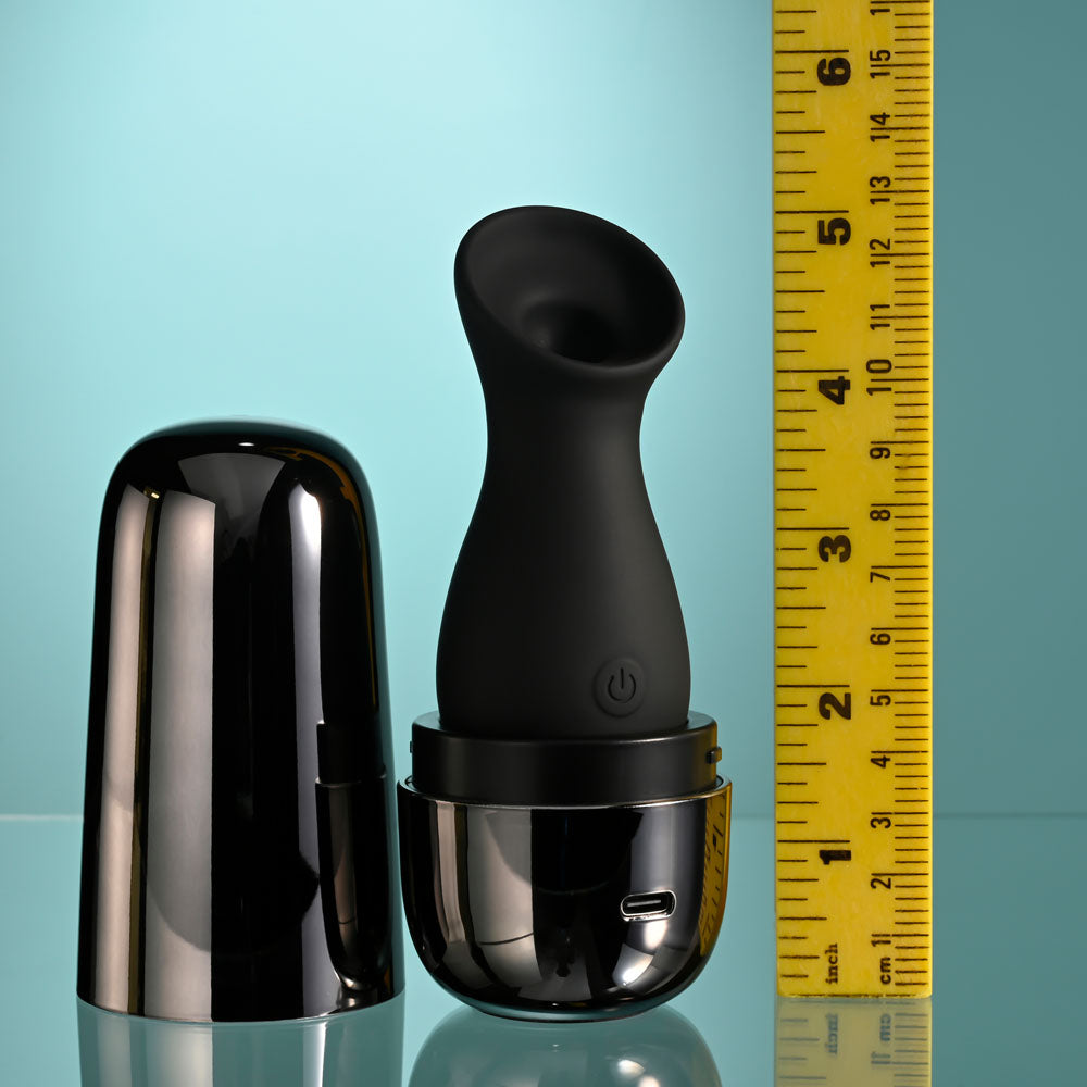 Playboy Pleasure THE JET SET - SUCKER -  10.3 cm Sucking Stimulator with Rechargeable Charging Case