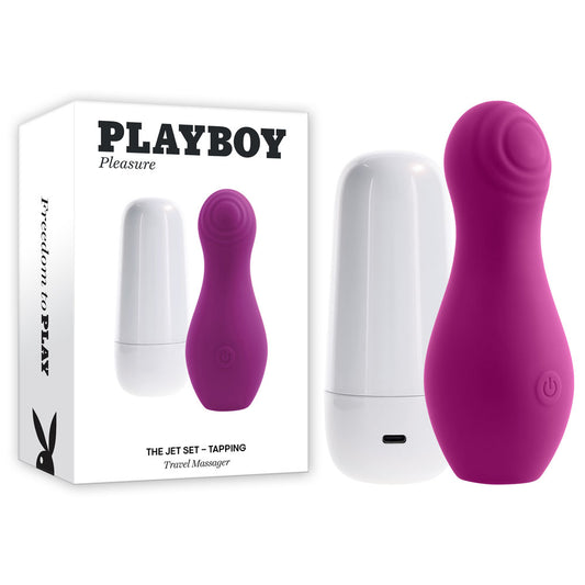 Playboy Pleasure THE JET SET - TAPPING -  10.2 cm Tapping Stimulator with Charging Case