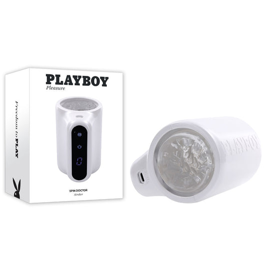 Playboy Pleasure SPIN DOCTOR -  USB Rechargeable Vibrating & Spinning Stroker