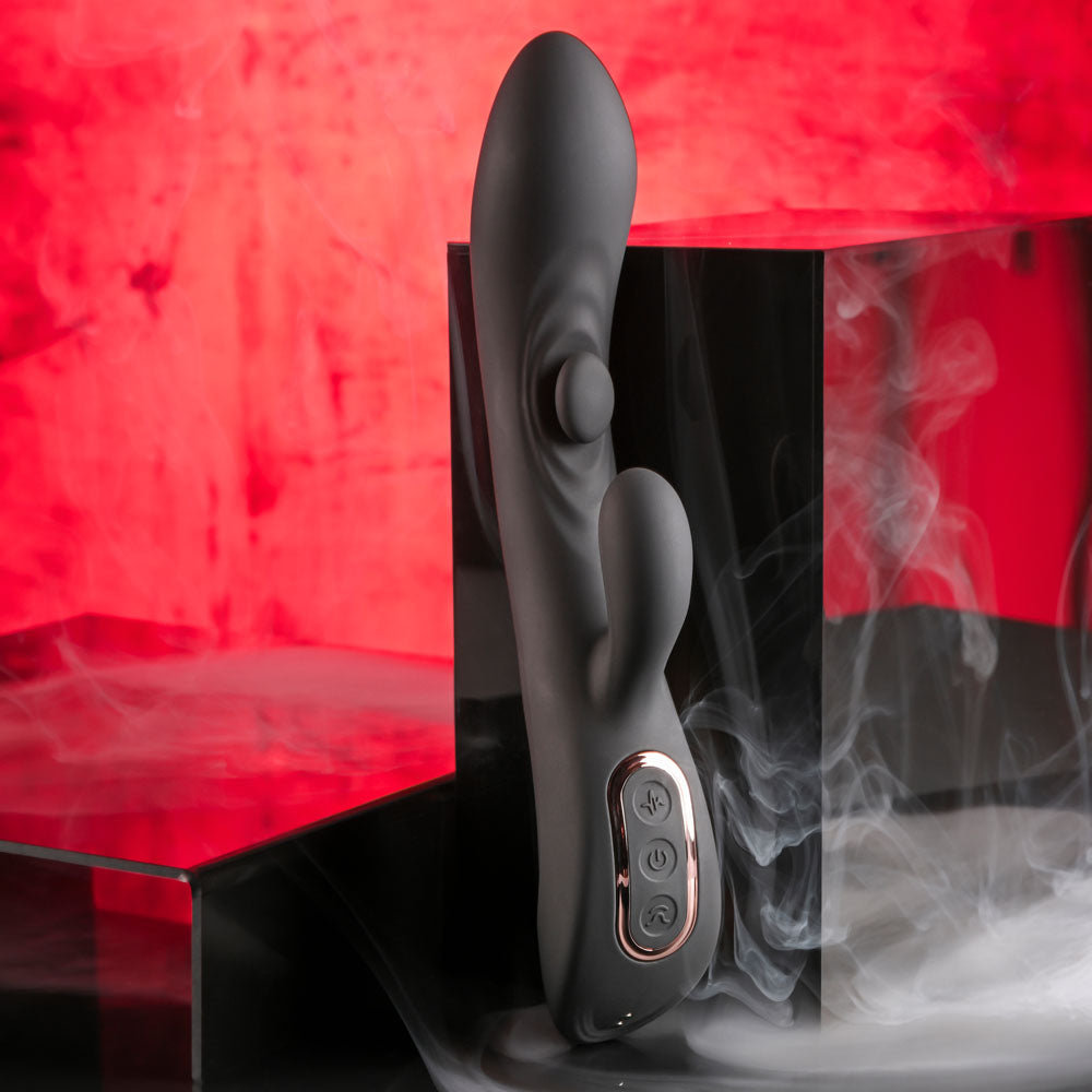 Playboy Pleasure THATS THE SPOT -  23.3 cm USB Rechargeable Rabbit Vibrator with G-Spot Tapper