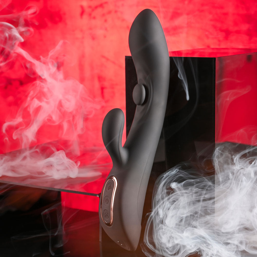 Playboy Pleasure THATS THE SPOT -  23.3 cm USB Rechargeable Rabbit Vibrator with G-Spot Tapper