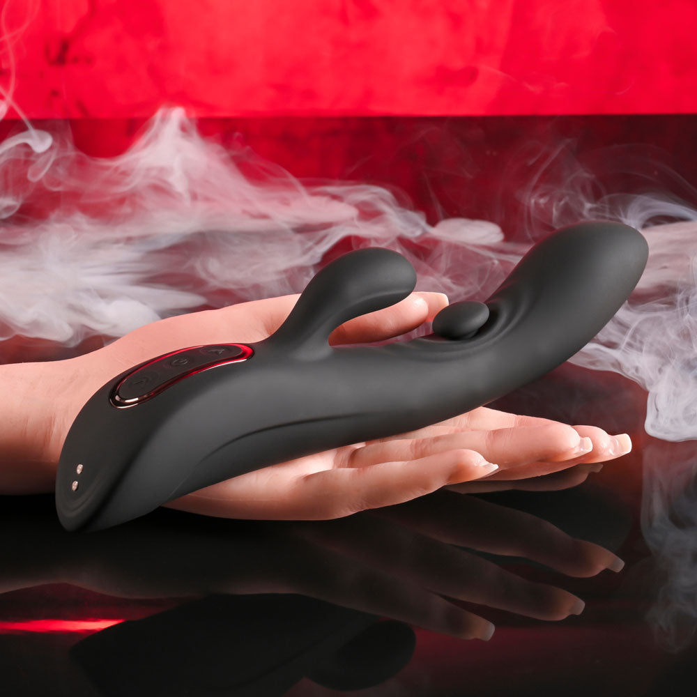 Playboy Pleasure THATS THE SPOT -  23.3 cm USB Rechargeable Rabbit Vibrator with G-Spot Tapper
