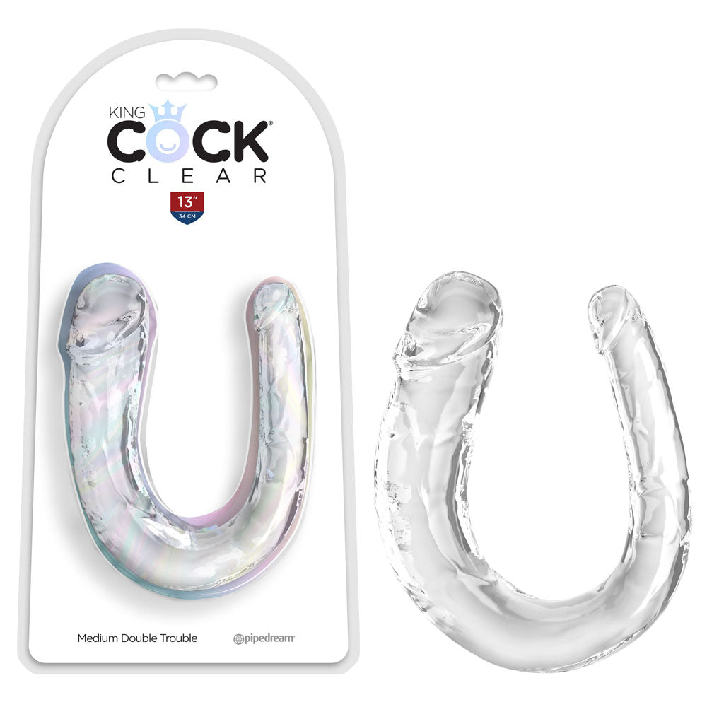 King Cock  Medium Double Trouble -  Medium Double Penetration Dong