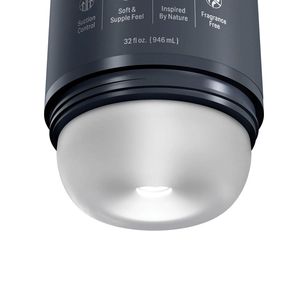 PDX Plus Shower Therapy - Deep Cream - Frosted -  Discreet Stroker with Suction Base