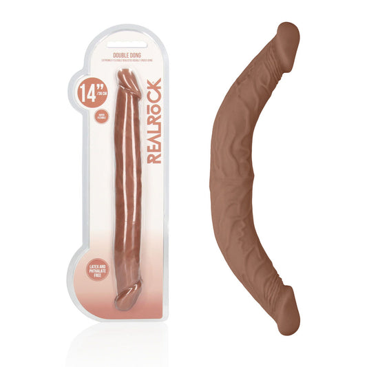 REALROCK 14'' Double Dildo - Tan 36 cm Double Dong