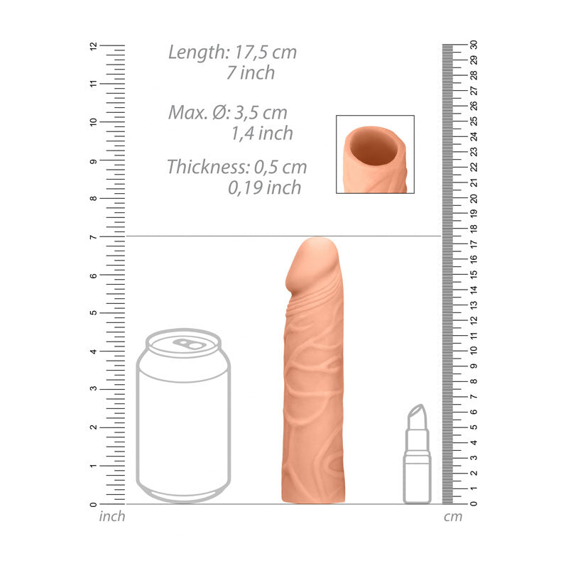 REALROCK 7'' Penis Extender -  17.8 cm Penis Extension Sleeve