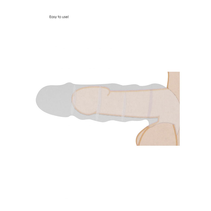 REALROCK 6'' Realistic Penis Sleeve -  15.2 cm Penis Extension Sleeve