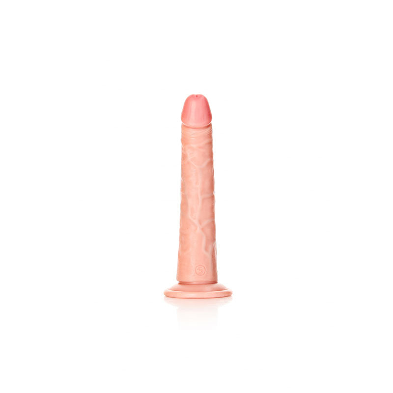 REALROCK Realistic Slim Dildo with Suction Cup - 20.5cm -  20.5 cm (8'') Dong