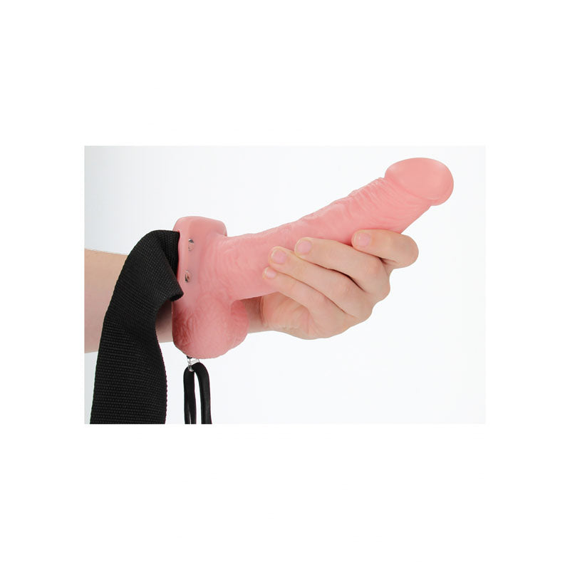 REALROCK Hollow Strap-On with Balls - 18 cm  -  18 cm Hollow Strap-On