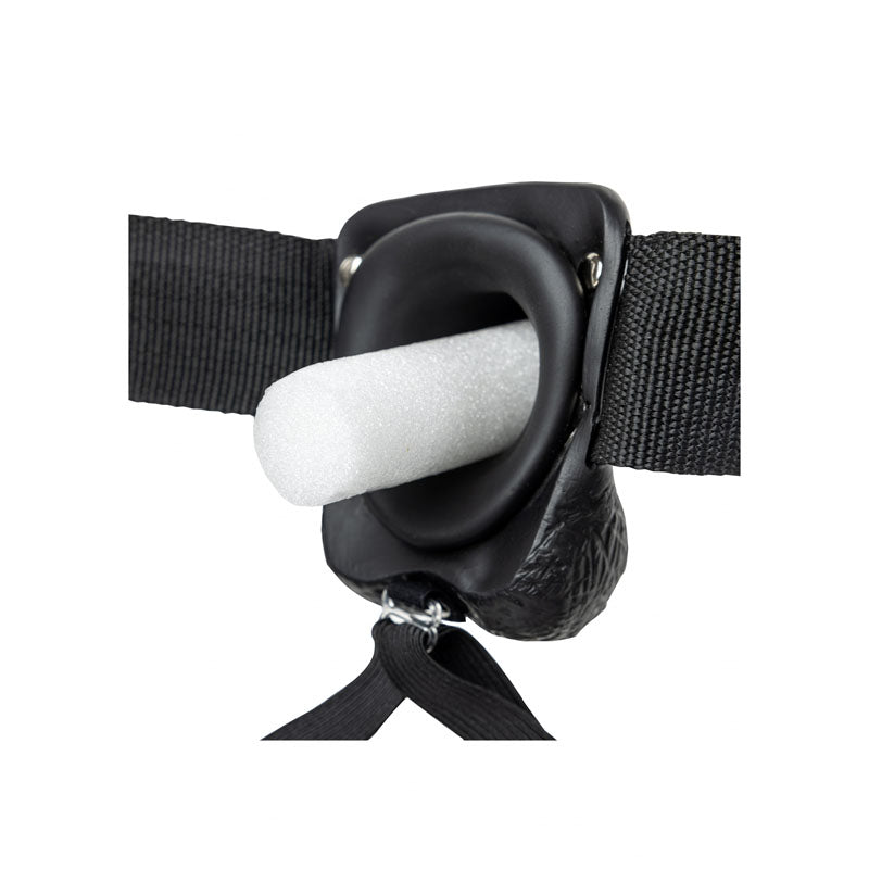 REALROCK Hollow Strapon with Balls - 23 cm  -  23 cm Hollow Strap-On