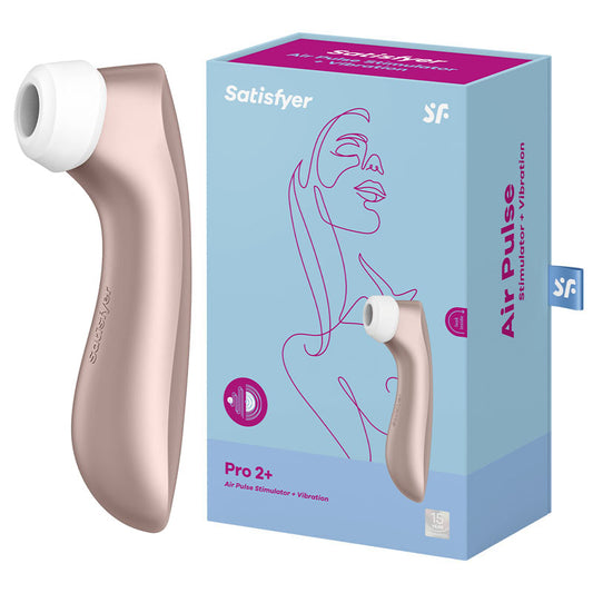 Satisfyer Pro 2+  -  Touch-Free USB-Rechargeable Clitoral Stimulator with Vibration