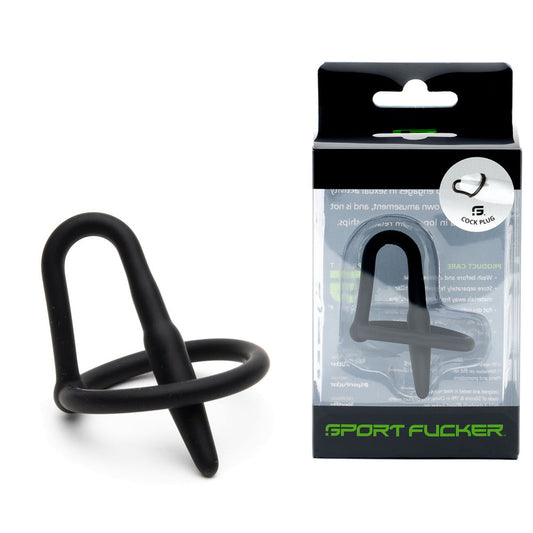 Sport Fucker Cock Plug -  Cock Ring with Urethral Sound
